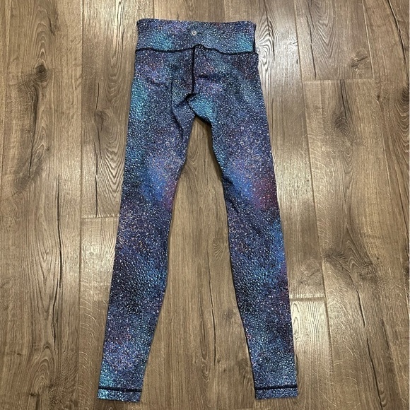 Lululemon Wunder Under Strive Mermaid Galaxy Splatter Luxtreme Leggings Sz 4 - Picture 11 of 13